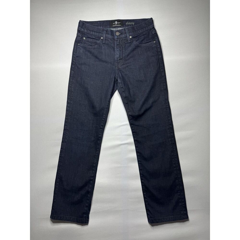 7 For All Mankind Luxe Performance Mens Slimmy Straight Leg Jeans Size 29x26.5*